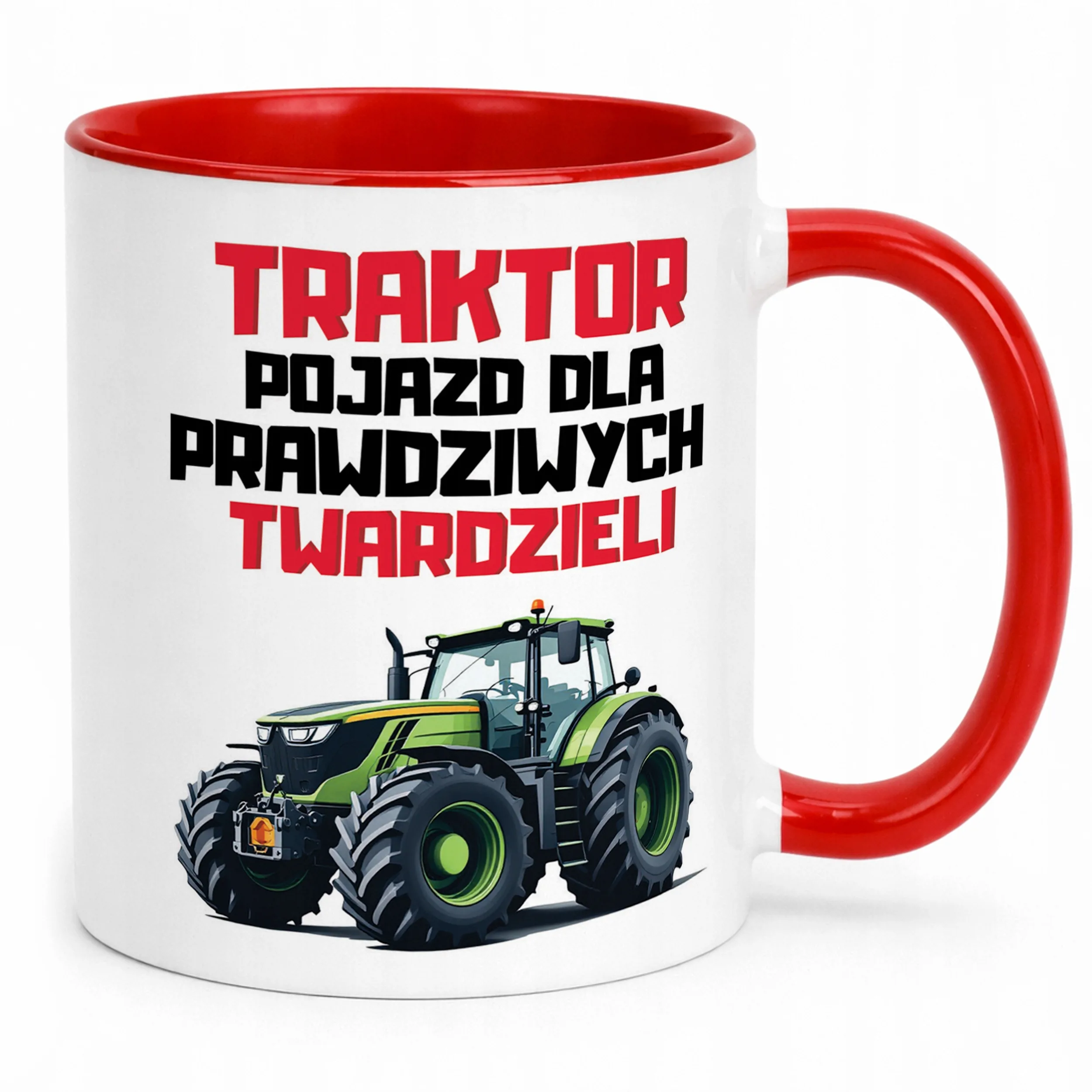 Kubek Czerwony Rolnik Dla Rolnika Traktor Zabawny Prezent Upominek