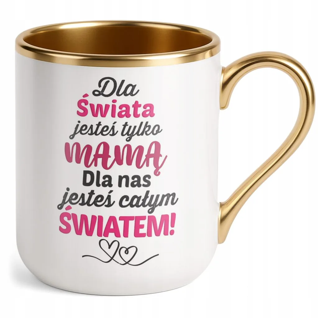 Kubek Premium Złoty Dzień Matki Dla Mamy Prezent Mama