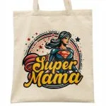 Torba bawełniana na zakupy Dzień Matki Dla Mamy Prezent Super Mama