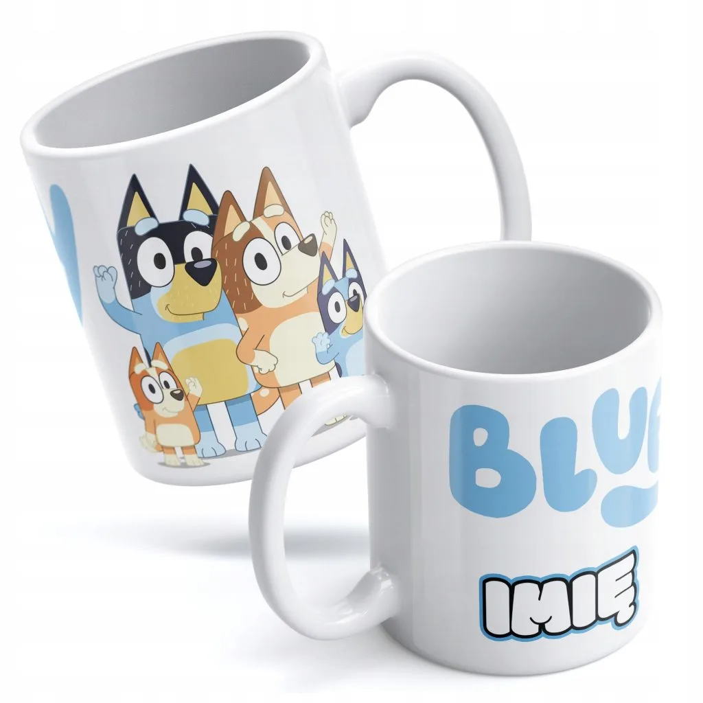 Kubek Bluey Personalizowany z Imieniem Prezent Dla Dziecka
