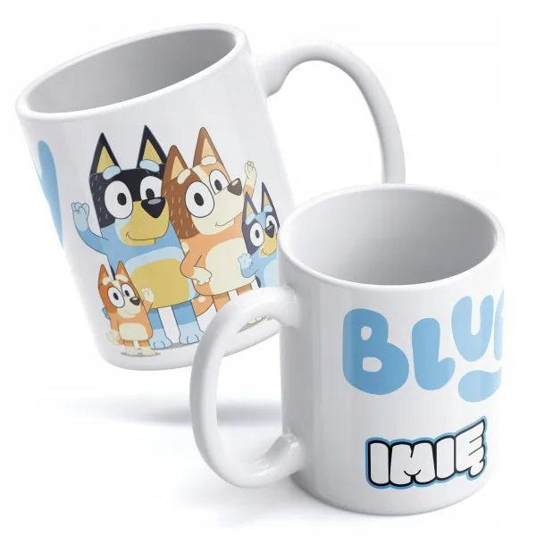 Kubek Bluey Personalizowany z Imieniem Prezent Dla Dziecka