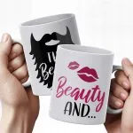 Zestaw kubków na Walentynki Beauty and The Beard Prezent Dla Pary Upominek