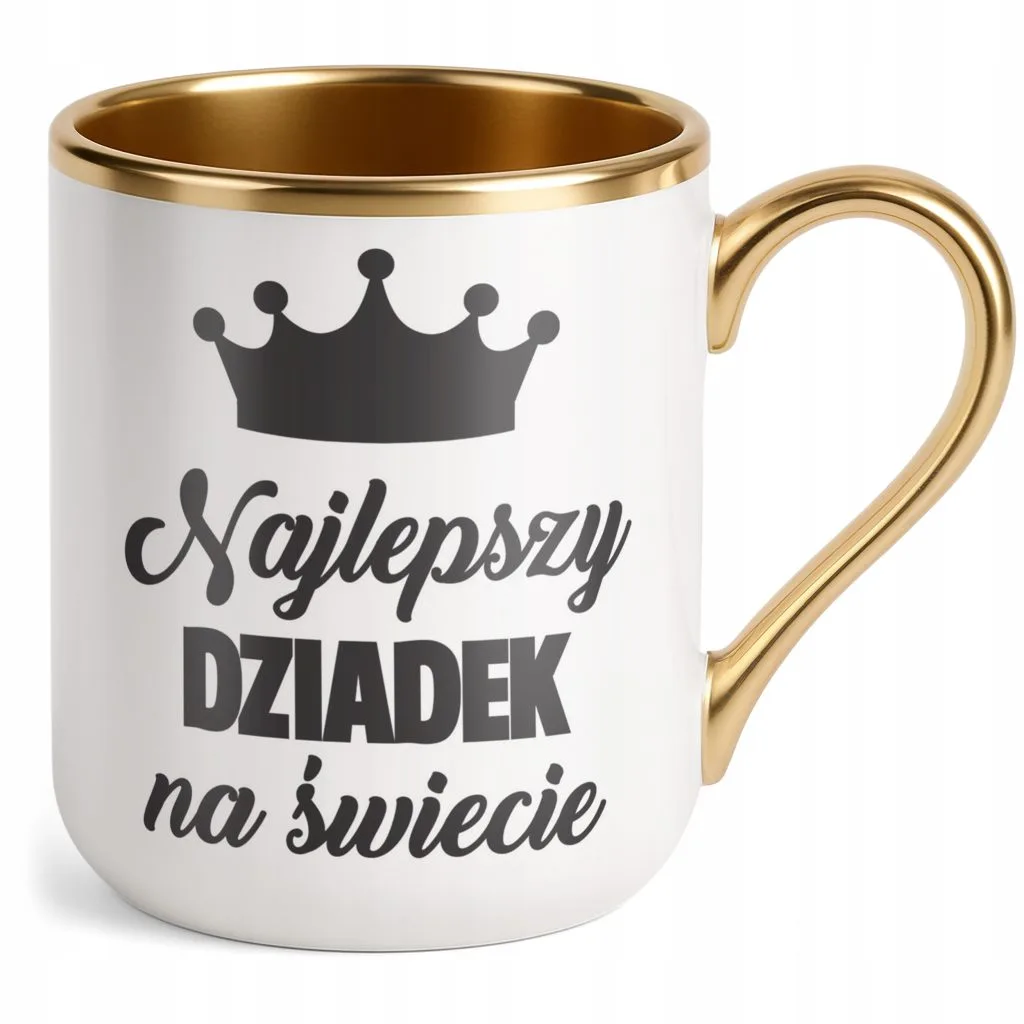 Kubek Premium Złoty Dzień Dziadka Dla Dziadka Prezent Upominek