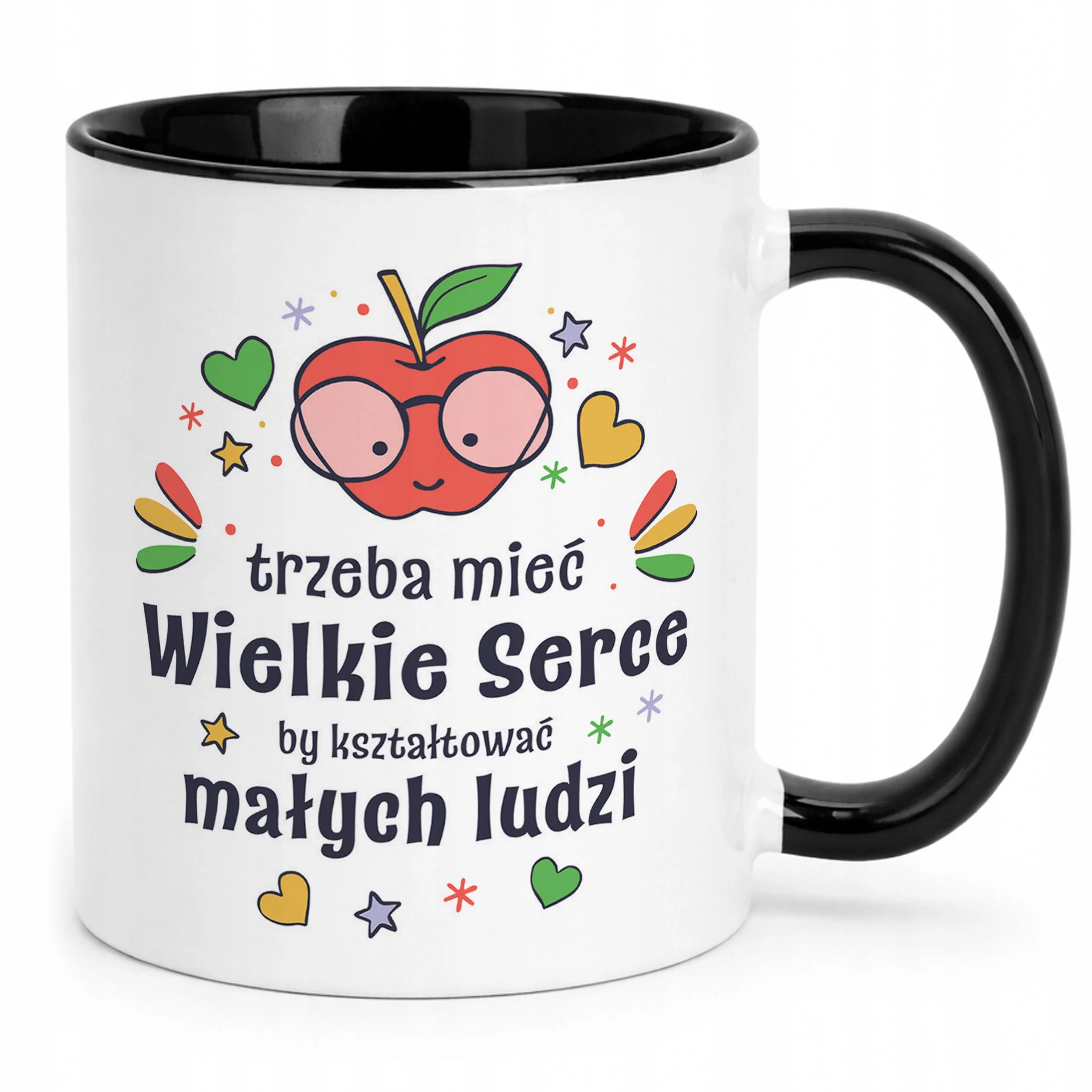 Kubek Czarny Dzień Nauczyciela Trzeba Mieć Wielkie Serce