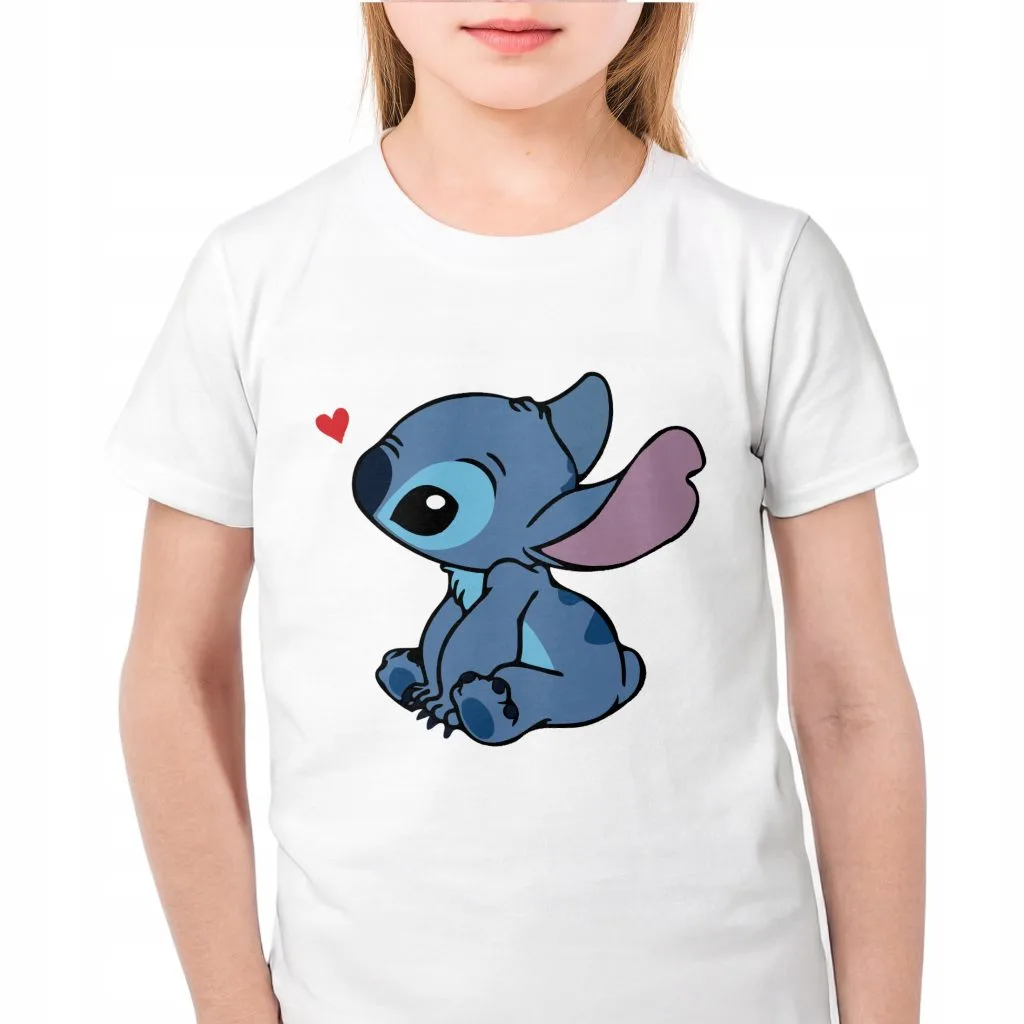 Koszulka biała dziecięca Stitch Lilo i Stich Dla Fanów