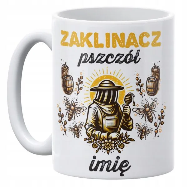Kubek ceramiczny 330 ml Dla Pszczelarzy Prezent Upominek Personalizowany