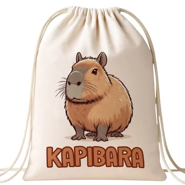 Plecak bawełniany Kapibara Capybara Zwierzak Prezent