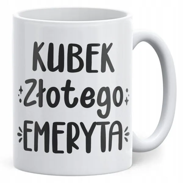 Kubek ceramiczny z okazji Emerytury Dla Emeryta Prezent Upominek
