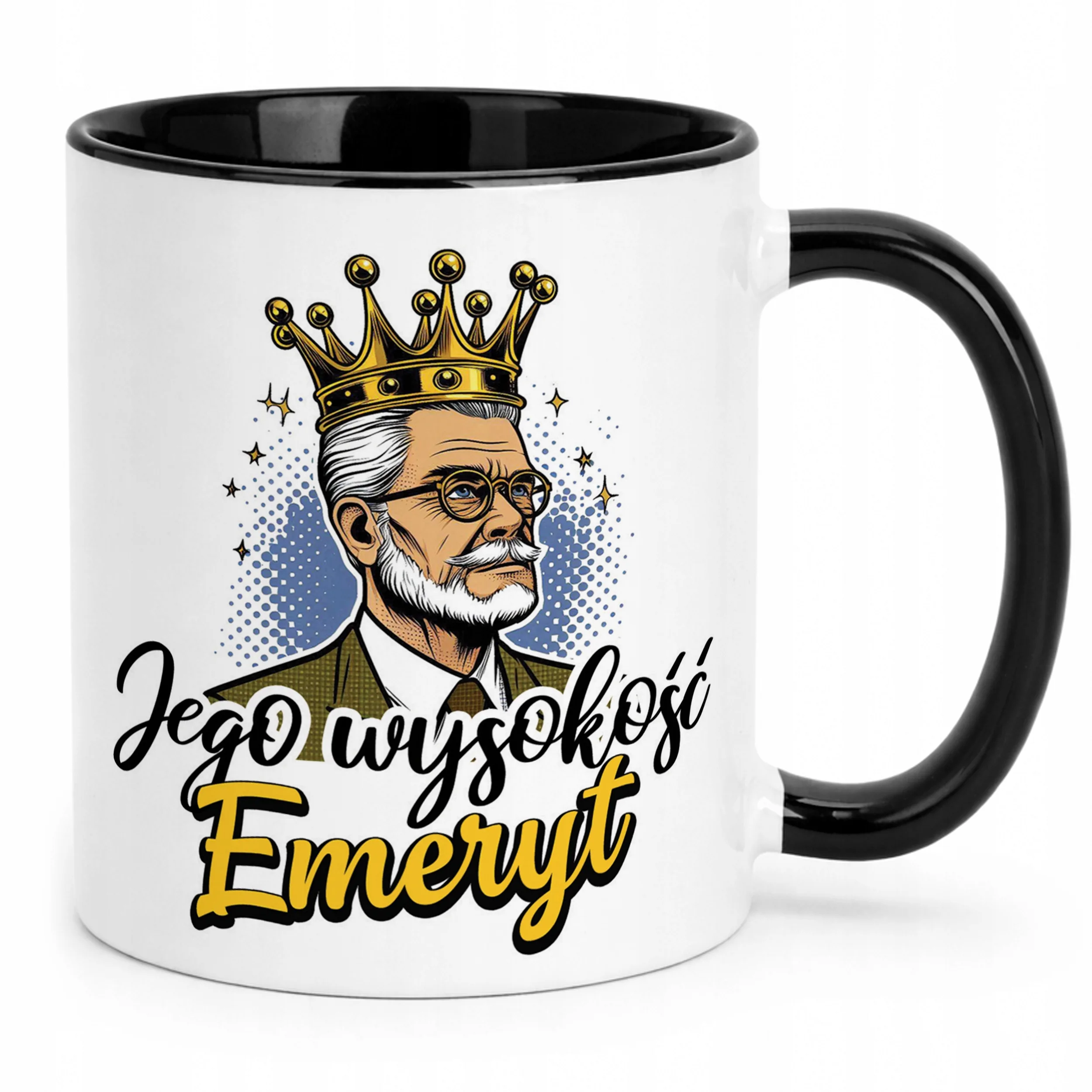 Kubek Czarny Z okazji Emerytury Dla Emeryta Prezent Upominek