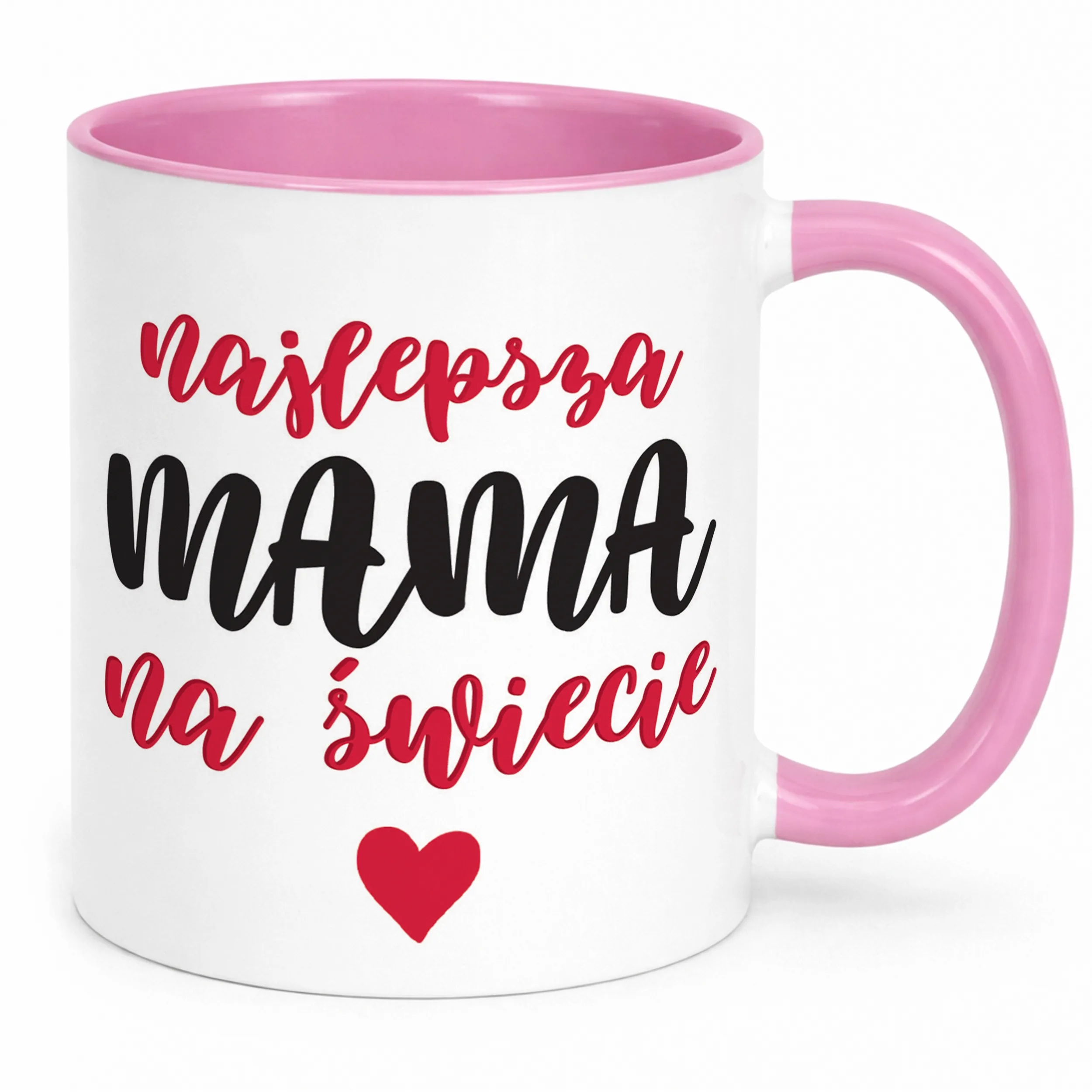 Kubek Różowy Dzień Matki Dla Mamy Prezent Najlepsza Mama na Świecie