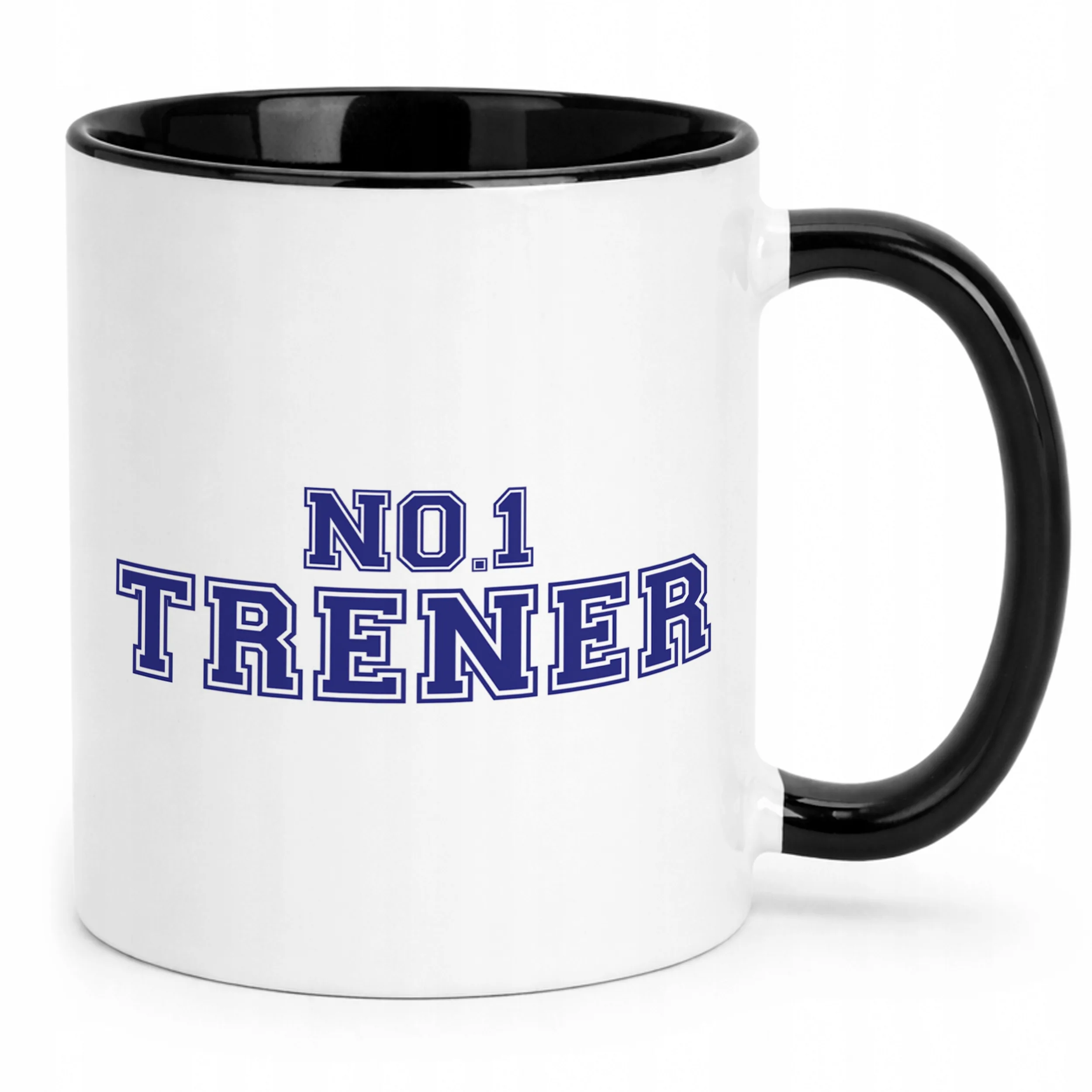 Kubek Czarny Trener No.1 Sport Prezent Najlepszy Trener
