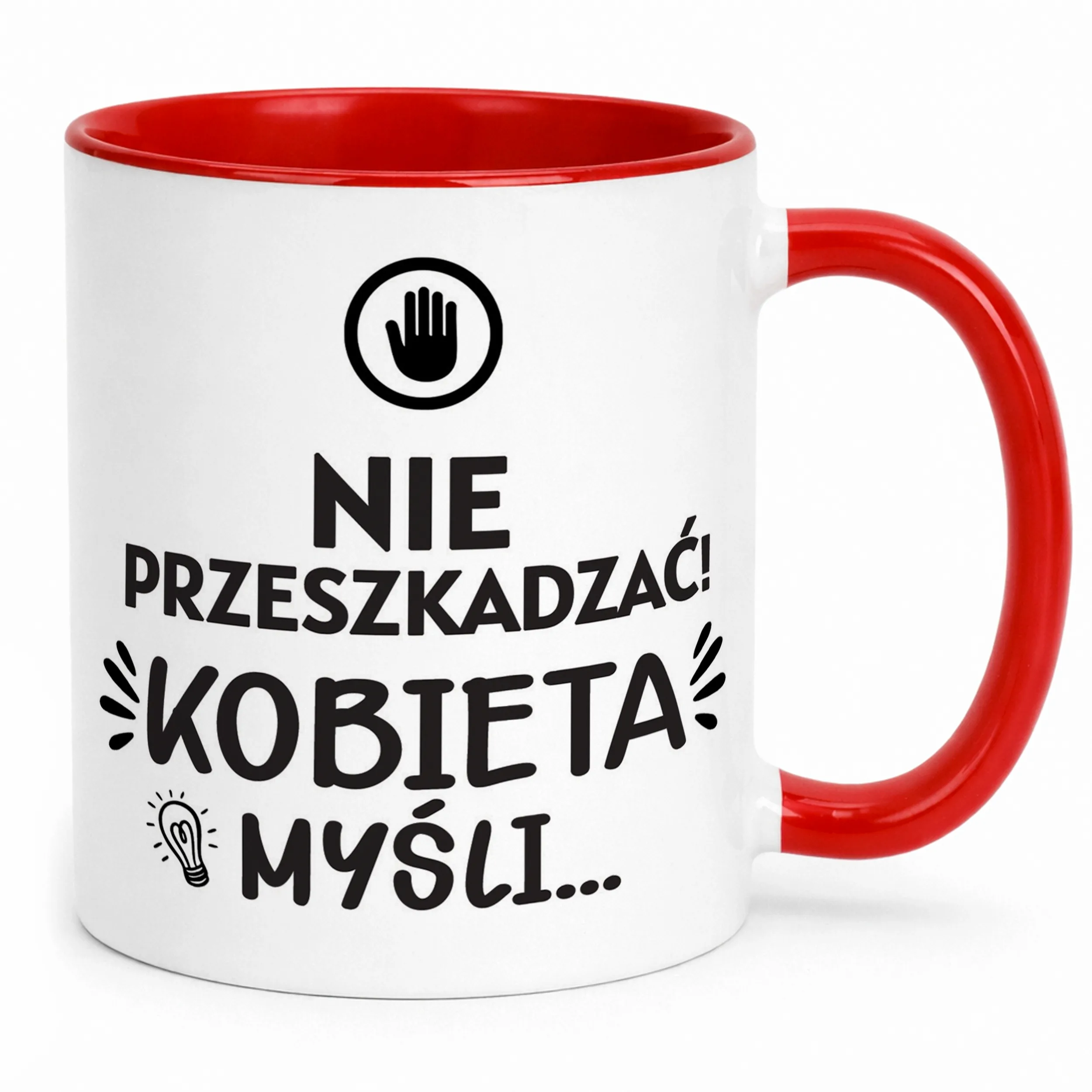 Kubek Czerwony Dzień Kobiet Dla Kobiety Dziewczyny Prezent Upominek