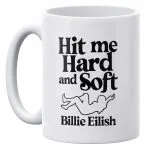 Kubek ceramiczny 330 ml Billie Eilish Hit Me Hard And Soft Dla Fanów