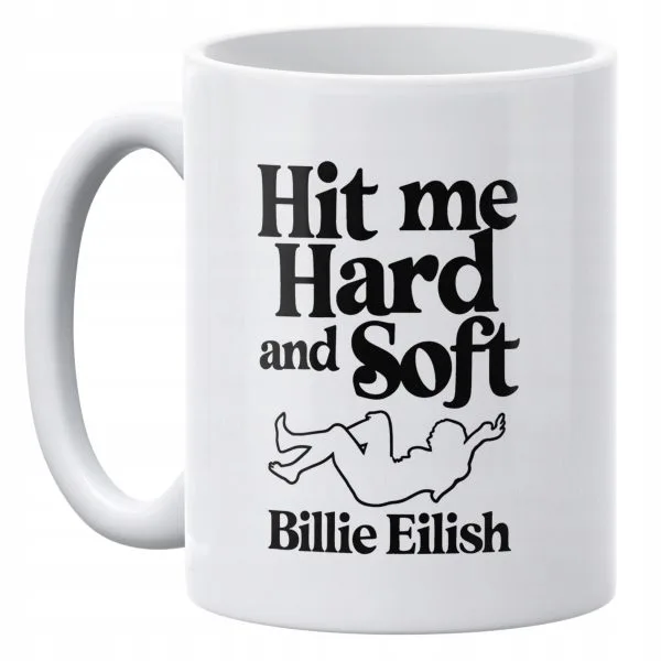 Kubek ceramiczny 330 ml Billie Eilish Hit Me Hard And Soft Dla Fanów