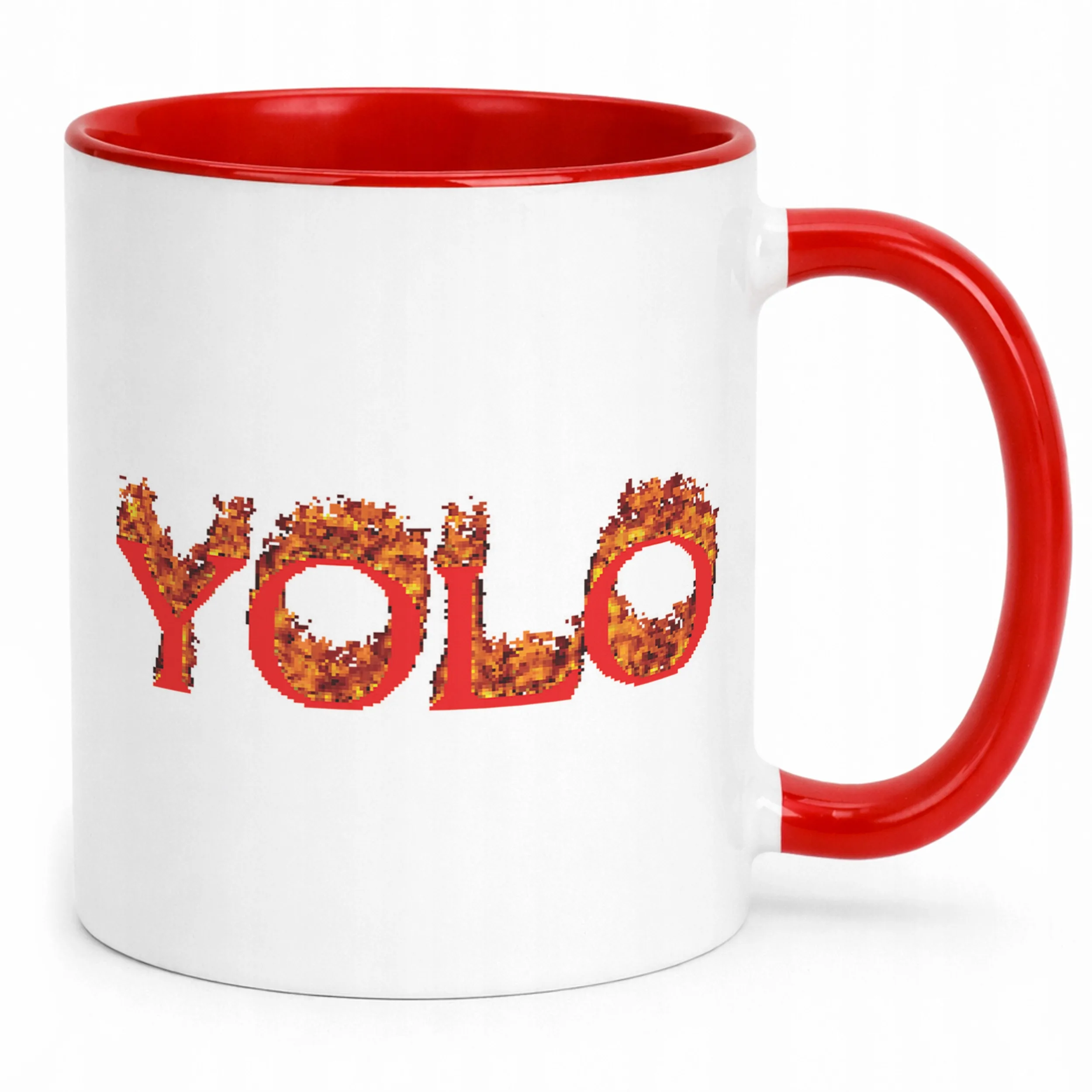 Kubek ceramiczny YOLO Śmieszne Memy Zabawne Prezent