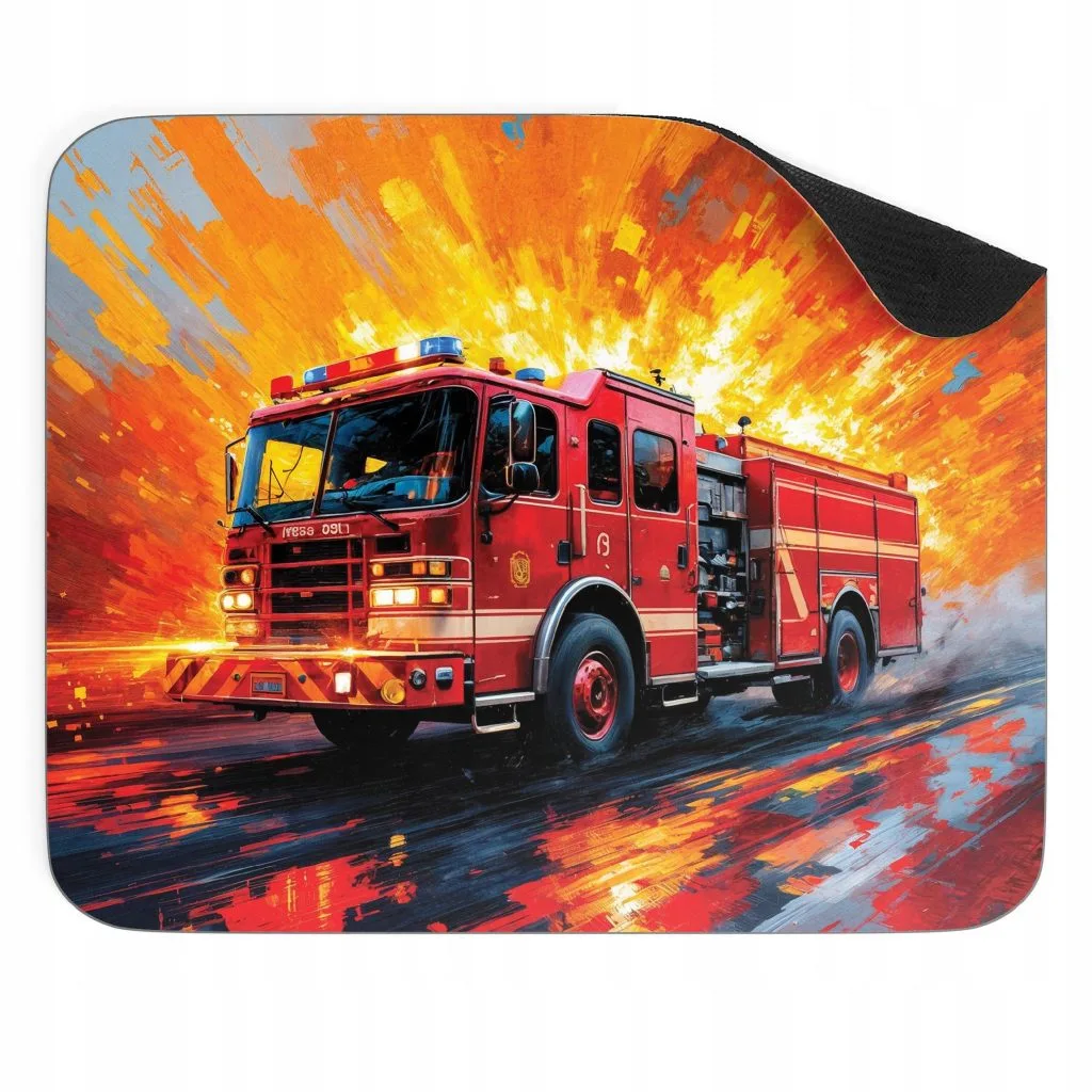 Podkładka pod mysz 22×18 cm Straż Wóż Strażacki Dla Strażaka
