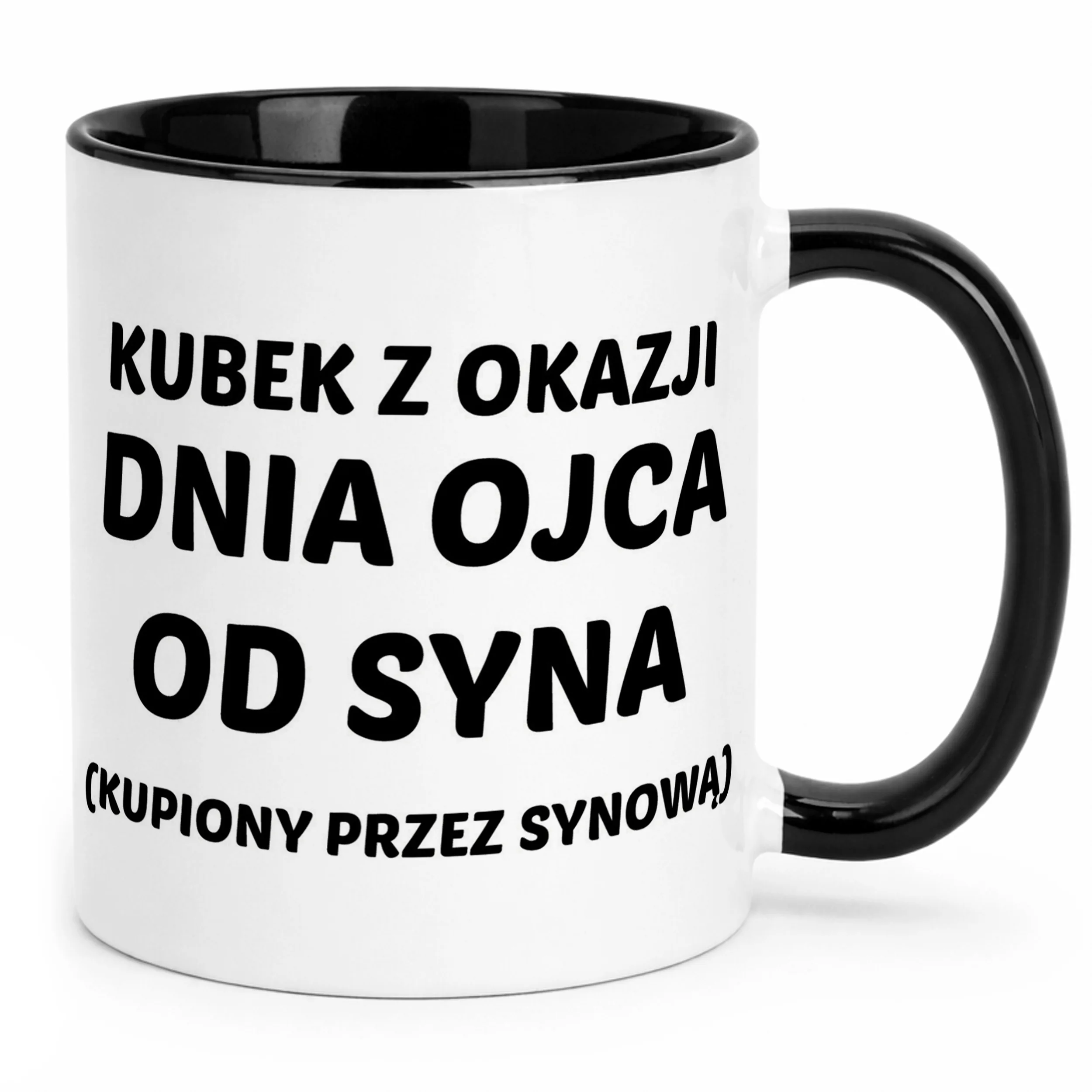 Kubek Czarny Dzień Ojca Dla Taty Od Syna Kupiony Przez Synową Prezent