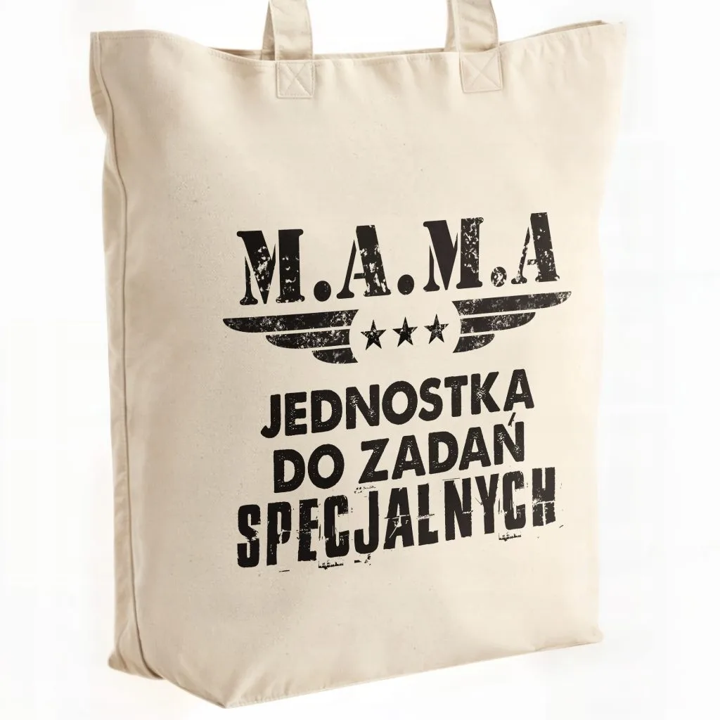 Torba bawełniana premium na zakupy Dzień Matki Prezent Jednostka