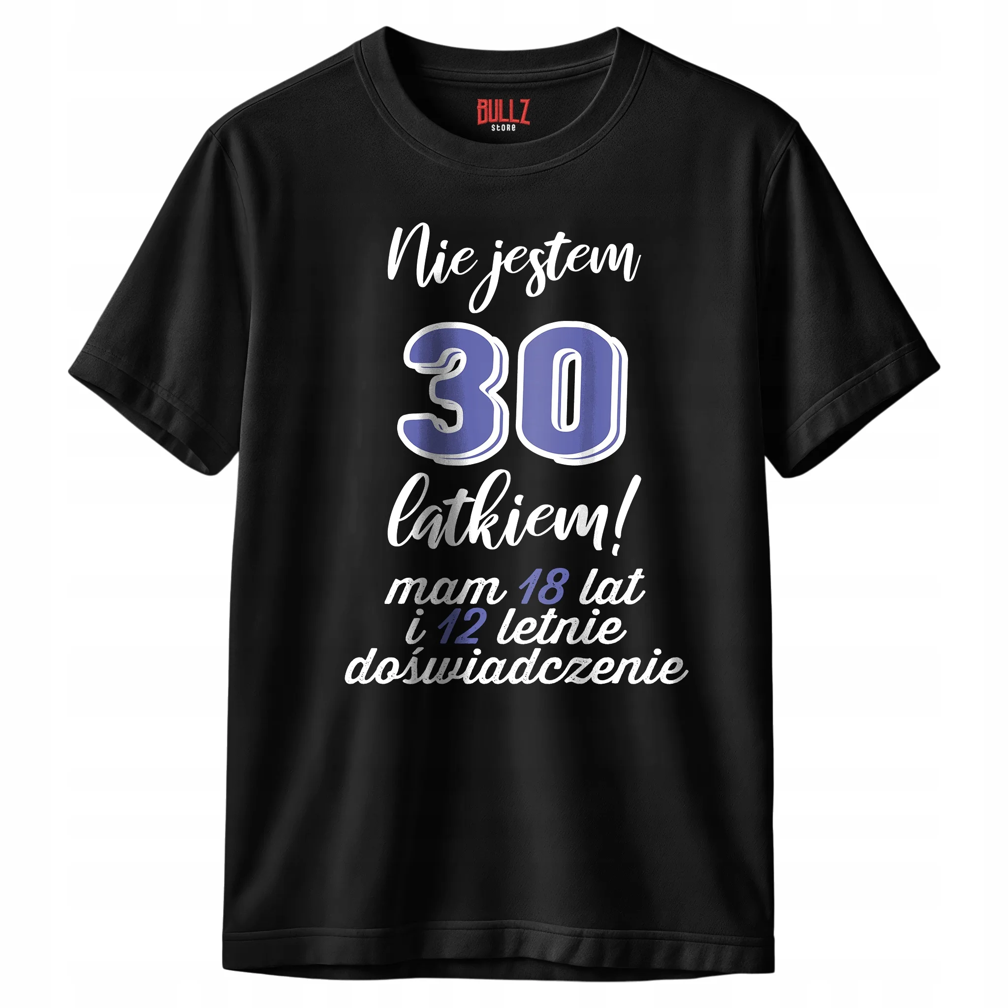 Koszulka czarna męska Nie Jestem 30 Latkiem Urodziny Prezent r. 3XL