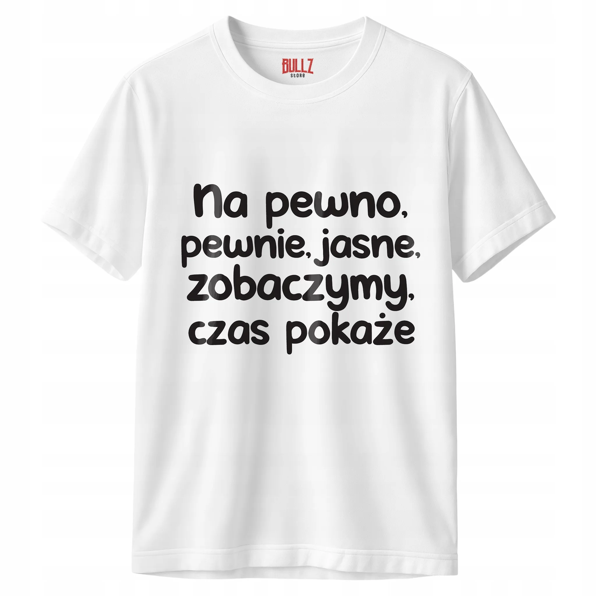 Koszulka biała męska No Pewno Pewnie Jasne Zobaczymy Prezent r. 3XL