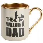 Kubek Premium Złoty Ecru Dzień Ojca Dla Taty The Walking Dad Prezent