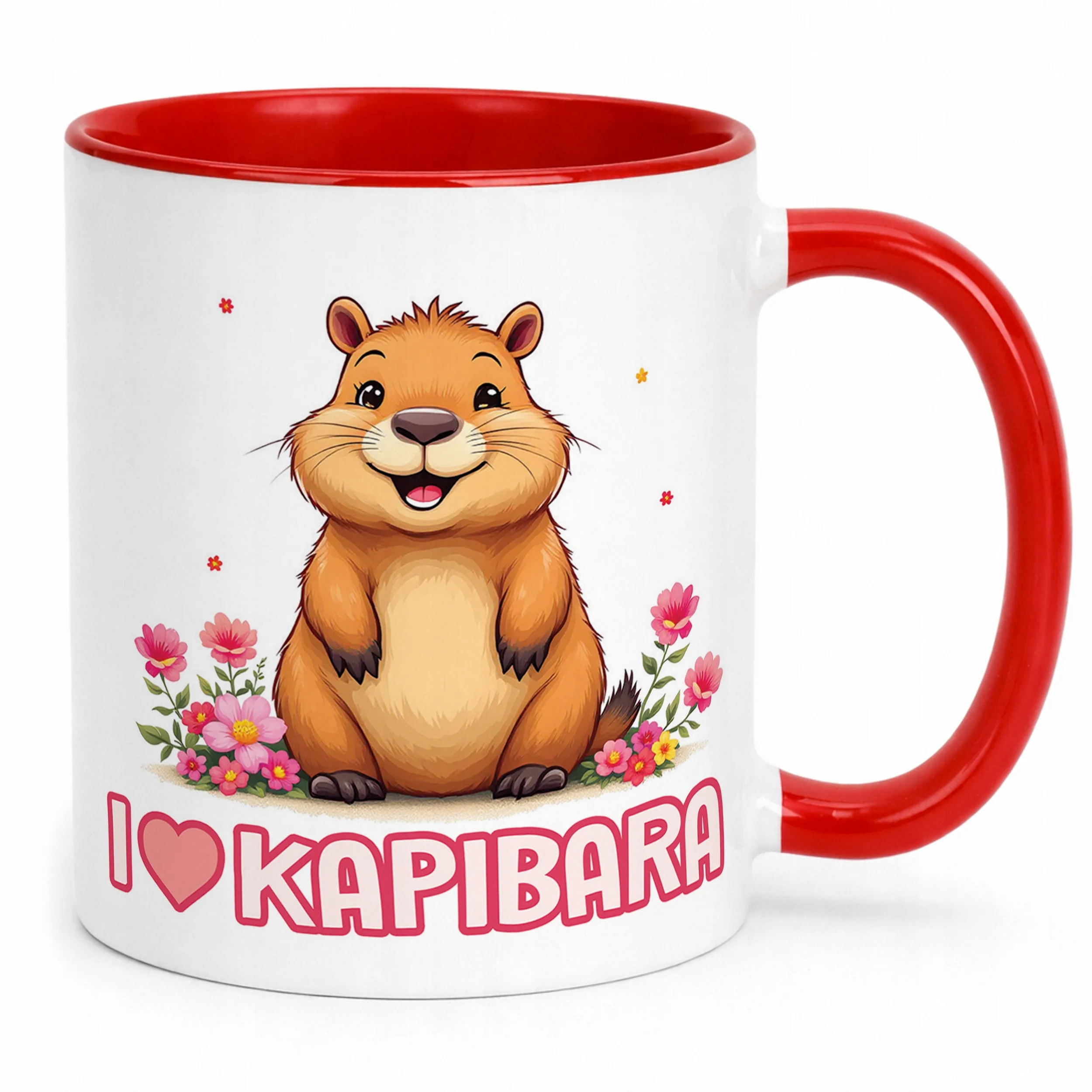 Kubek ceramiczny Kapibara Capybara Zwierzak Słodki Dla Dzieci Prezent