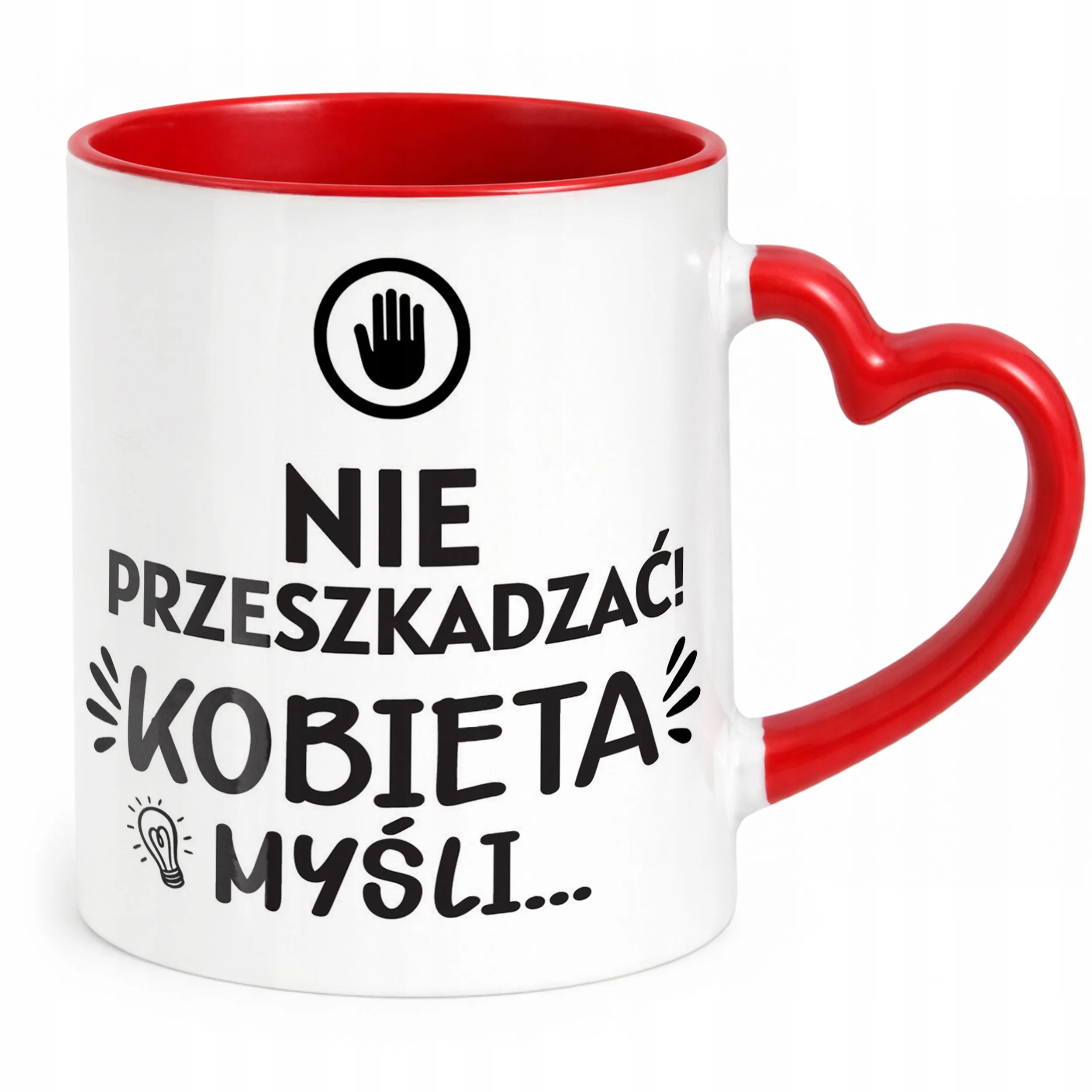 Kubek Czerwony Dzień Kobiet Dla Kobiety Dziewczyny Prezent Upominek