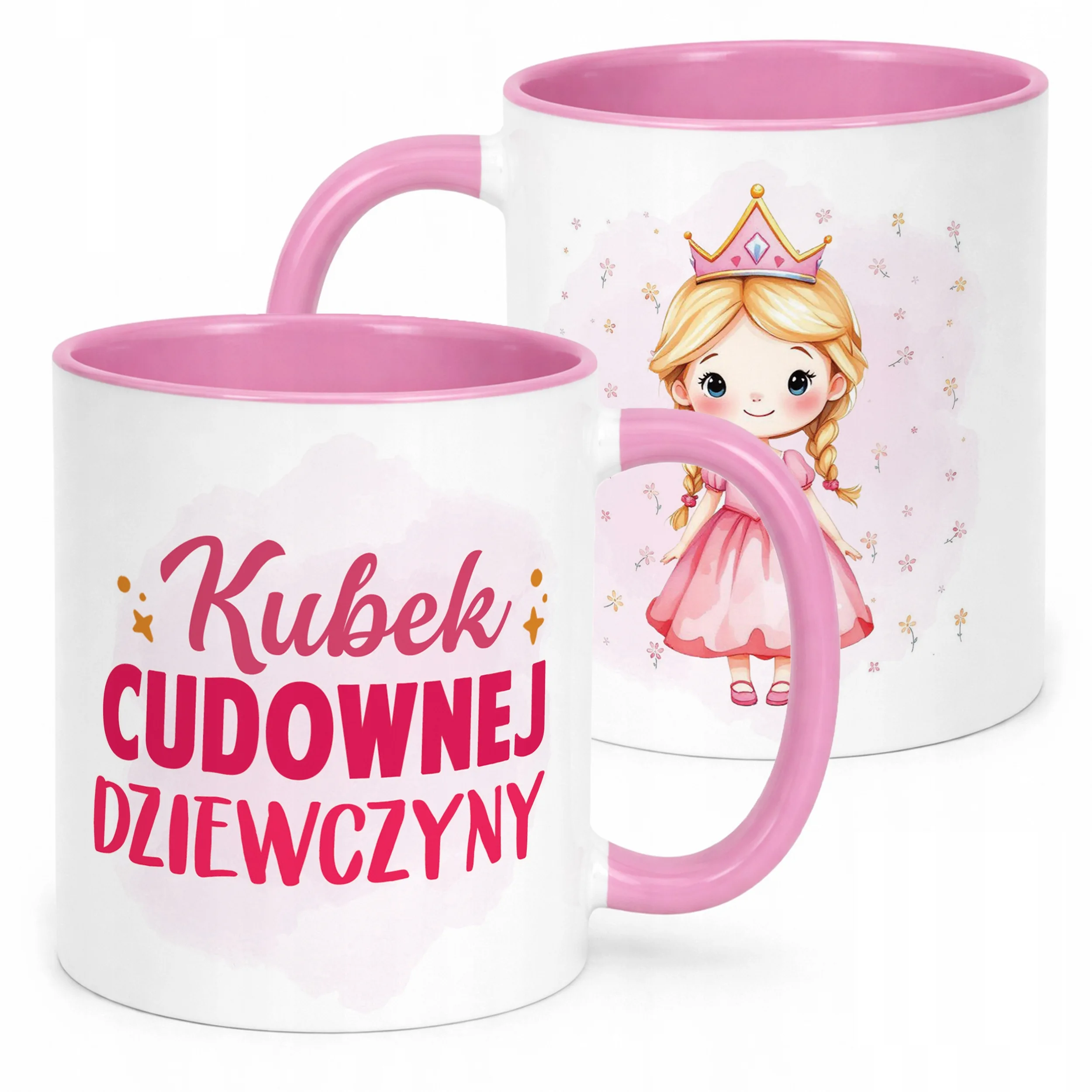 Kubek Różowy Dzień Kobiet Dla Dziewczynki Dla Niej Prezent Upominek