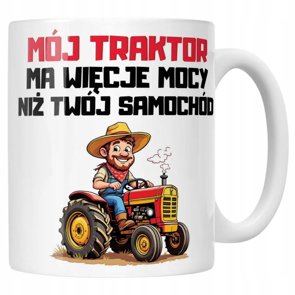 Kubek ceramiczny Rolnik Dla Rolnika Traktor Zabawny Prezent Upominek