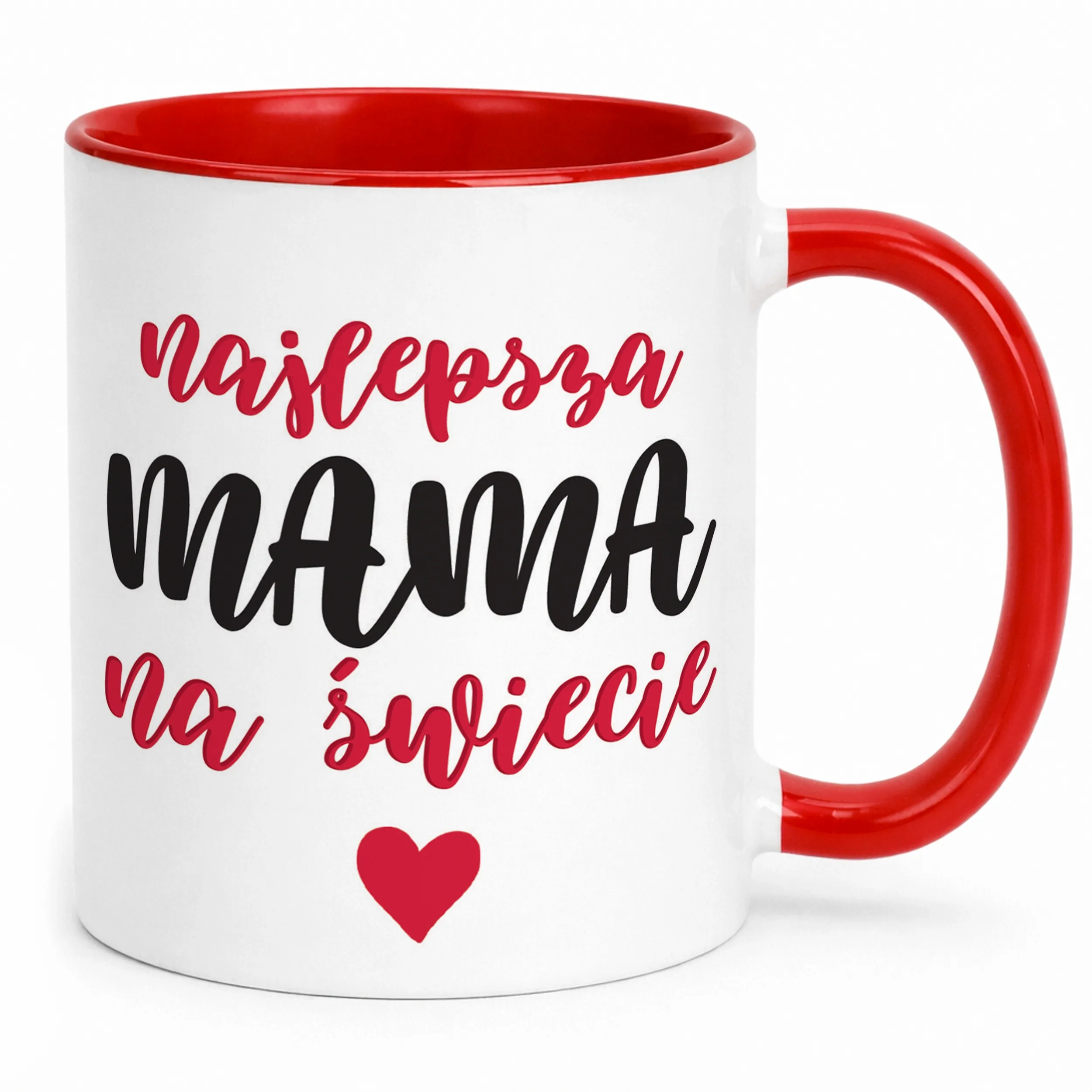 Kubek Czerwony Dzień Matki Dla Mamy Prezent Najlepsza Mama na Świecie