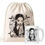 Zestaw Kubek + Plecak Nevermore Wednesday Addams Dla Fanów Prezent