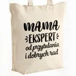 Torba bawełniana premium na zakupy Dzień Matki Prezent Mama Ekspert