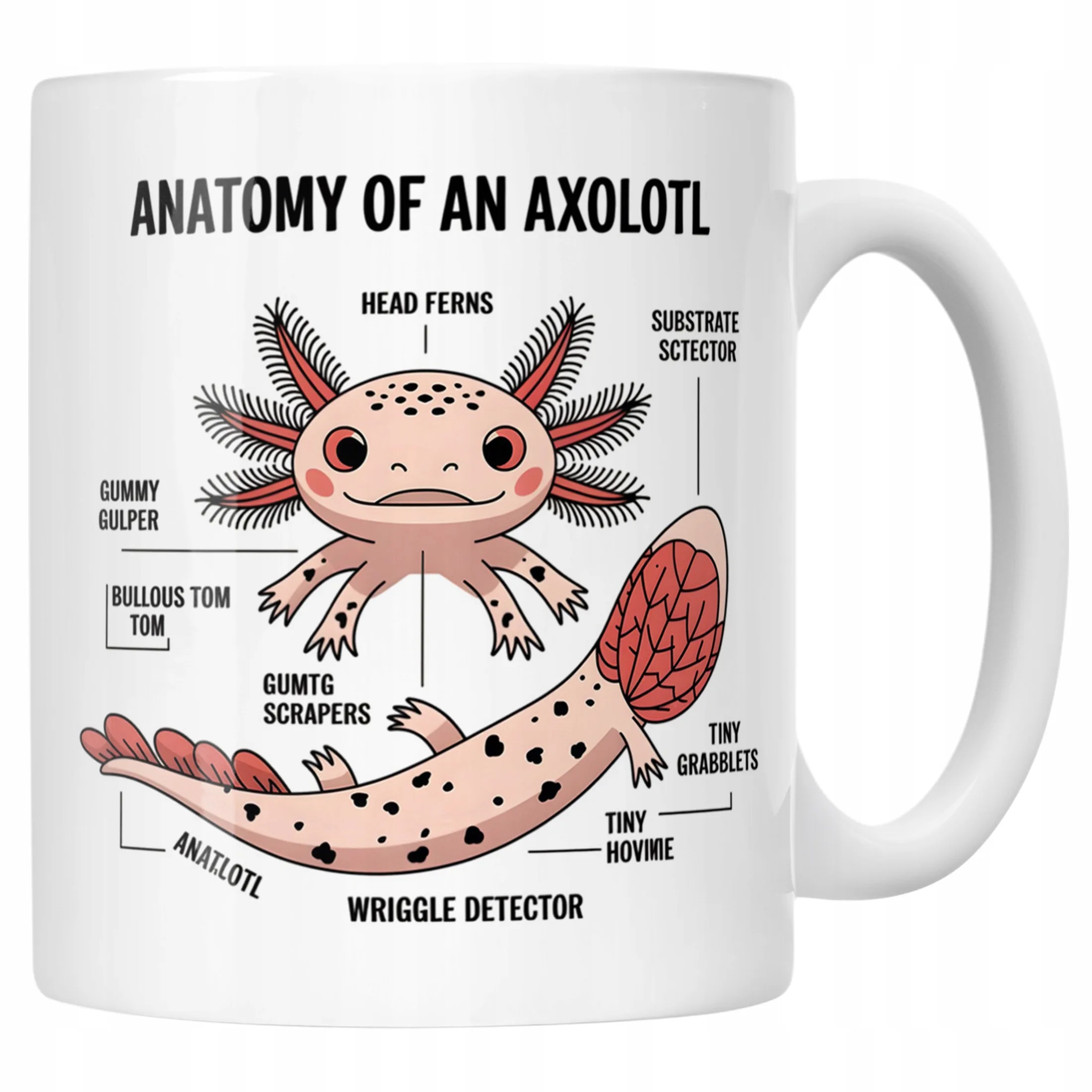 Kubeczek dla fana axolotla Aksolotl Axolotl Różowy Zwierzak Trend Viral