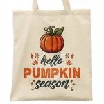 Torba bawełniana na zakupy Jesień Hello Pumpkin Dynia Prezent