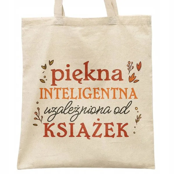 Torba bawełniana na zakupy prezent na Dzień Kobiet Piękna Inteligentna