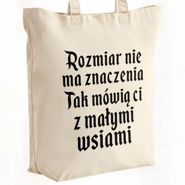 Torba bawełniana premium na zakupy 1670 Rozmiar Nie Ma Znaczenia