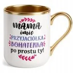 Kubek Premium Złoty Personalizowany Dzień Matki Dla Mamy Prezent Upominek