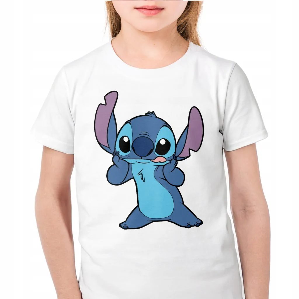 Koszulka biała dziecięca Stitch Lilo i Stich Dla Fanów
