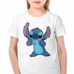 Koszulka biała dziecięca Stitch Lilo i Stich Dla Fanów