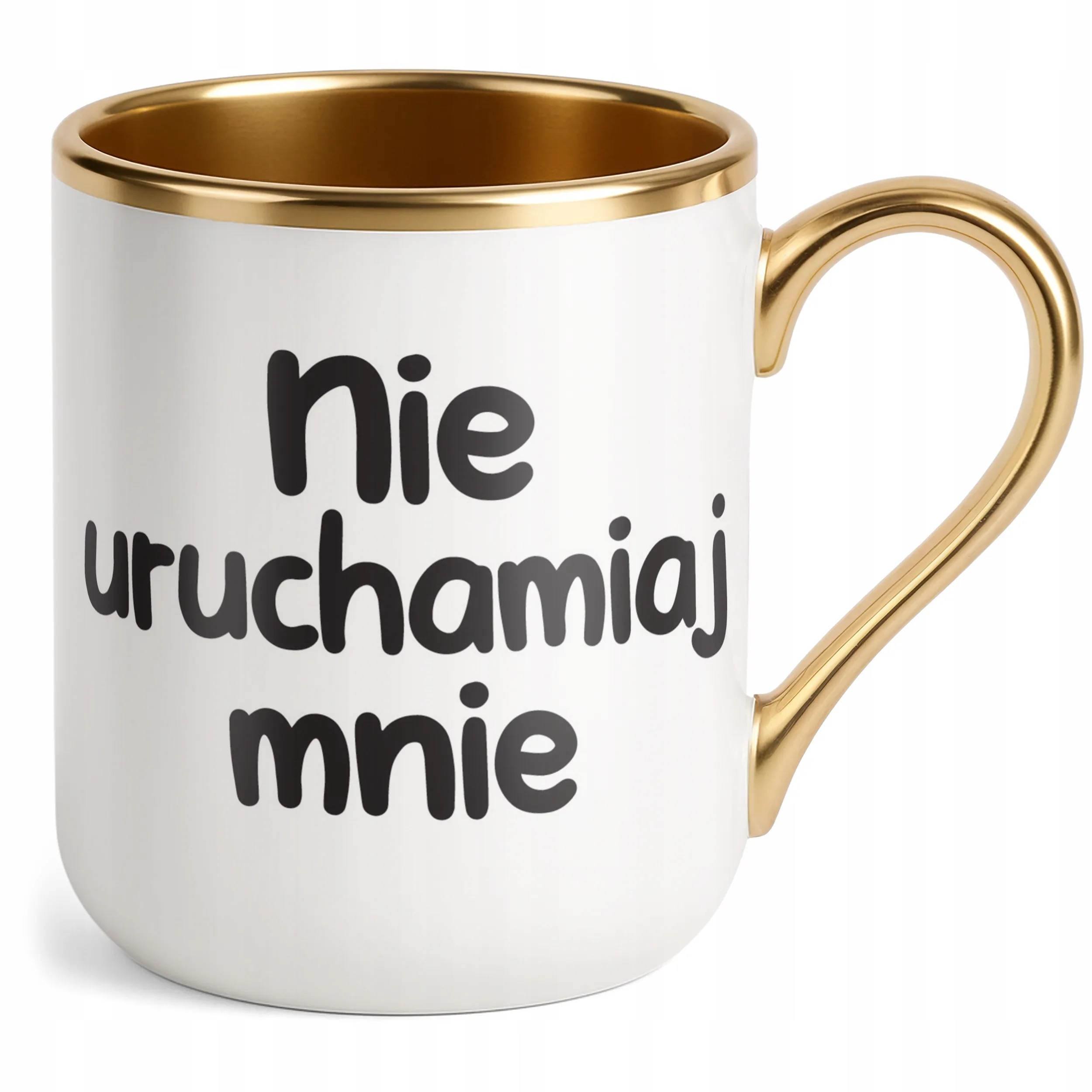 Kubek ceramiczn Nie Uruchamiaj Mnie Śmieszny Zabawny Prezent