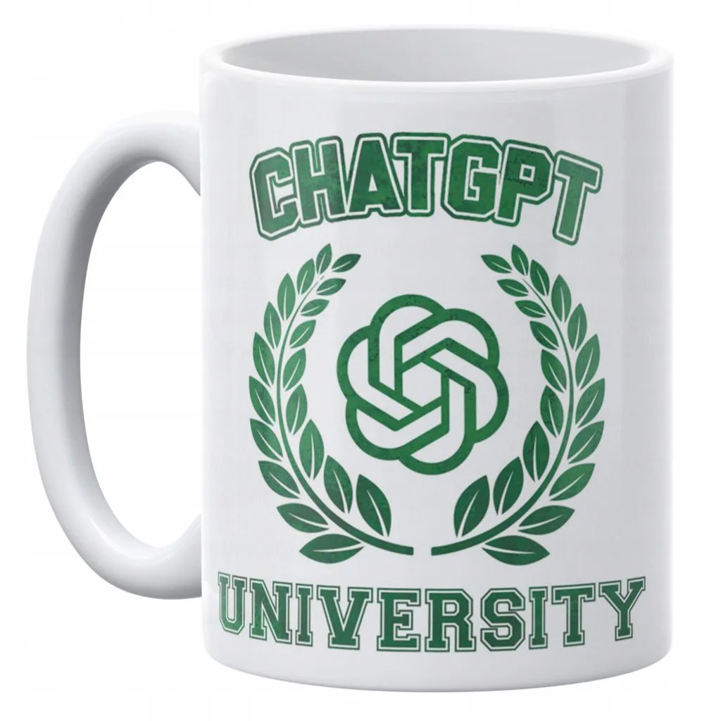 Kubek ceramiczny 330 ml ChatGPT University Zabawne Prezent Dla Studenta