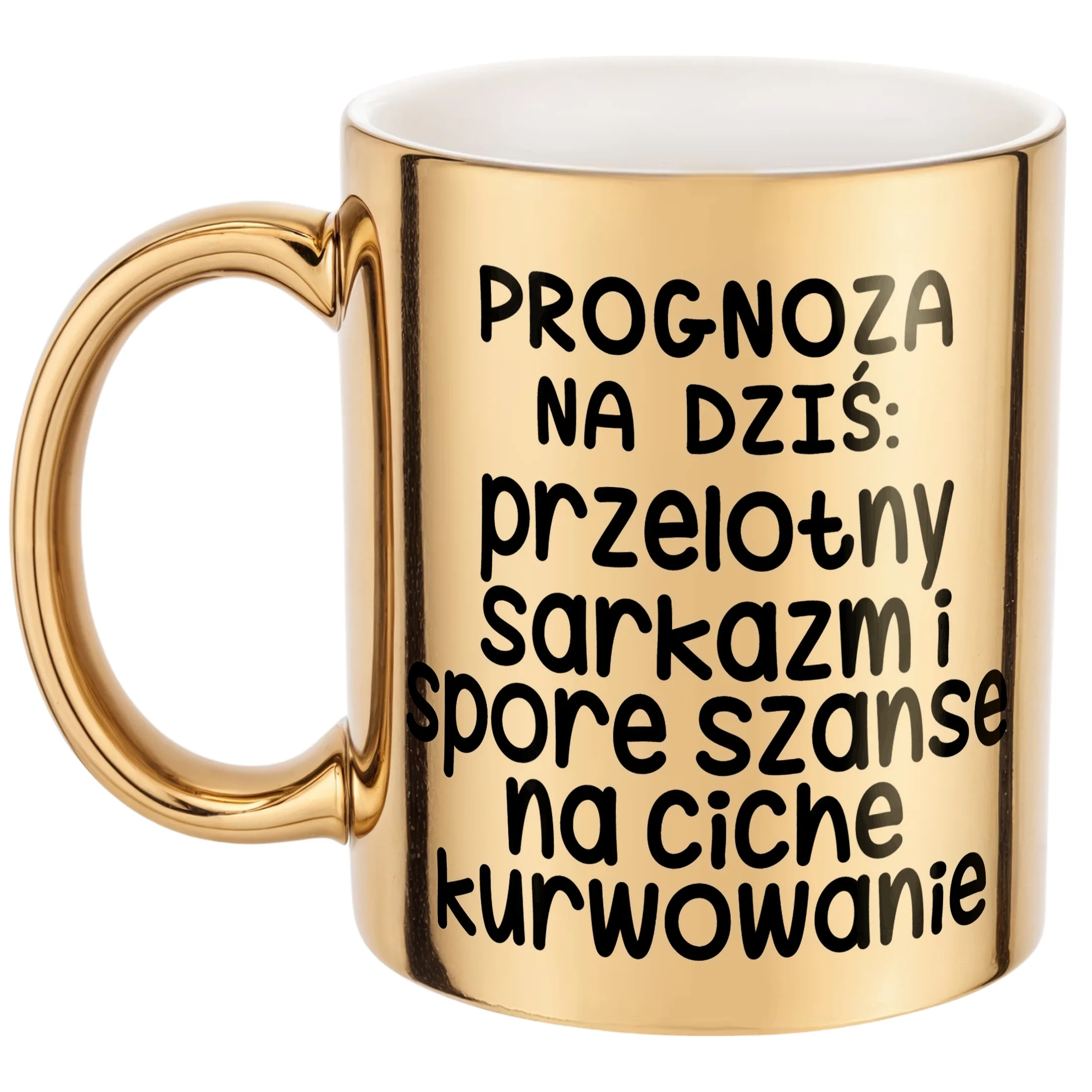 Złoty Kubek Progonoza Pogody Na Dziś Śmieszny Zabawny Prezent