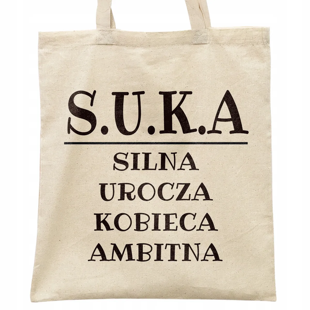 Torba bawełniana na zakupy S.U.K.A Zabawny Prezent