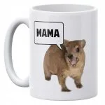 Kubek ceramiczny 330 ml MAMA Tiktok Viral Zwierzę Memy Zabawny Gadżet