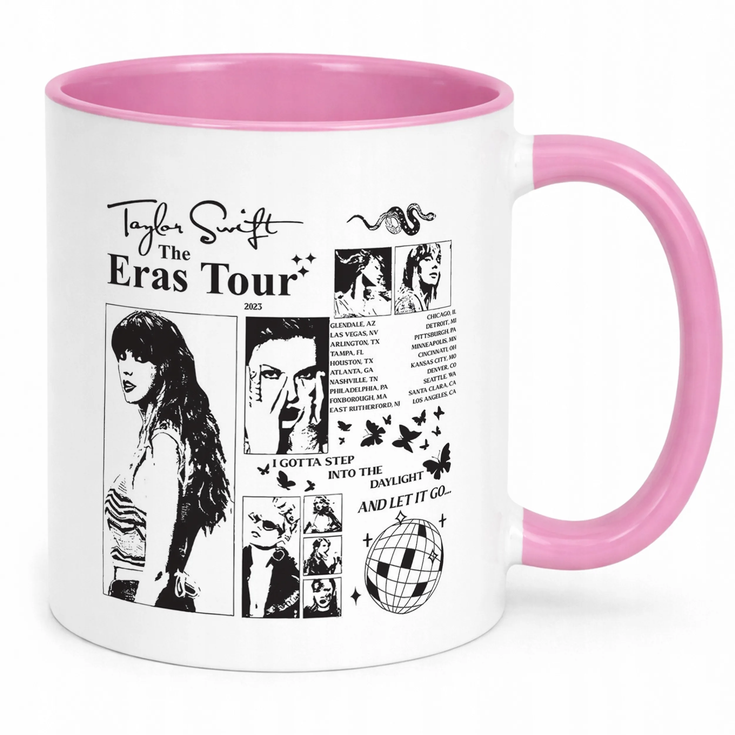 Kubek Różowy Taylor Swift The Eras Tour Dla Fanów Prezent Upominek