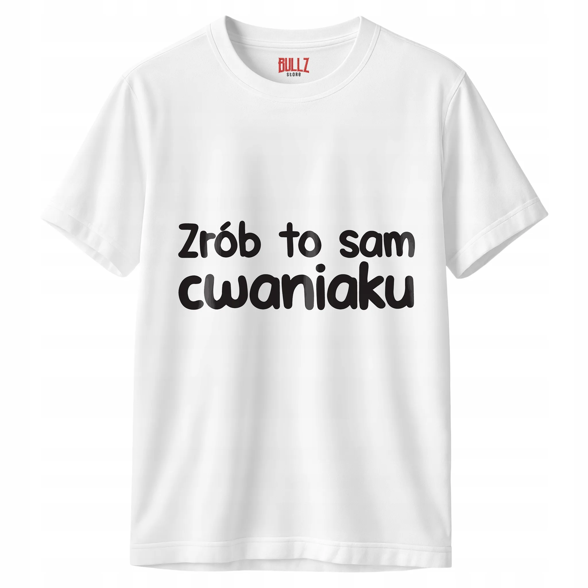 Koszulka biała męska Zrób To Sam Cwaniaku Zabawny Prezent