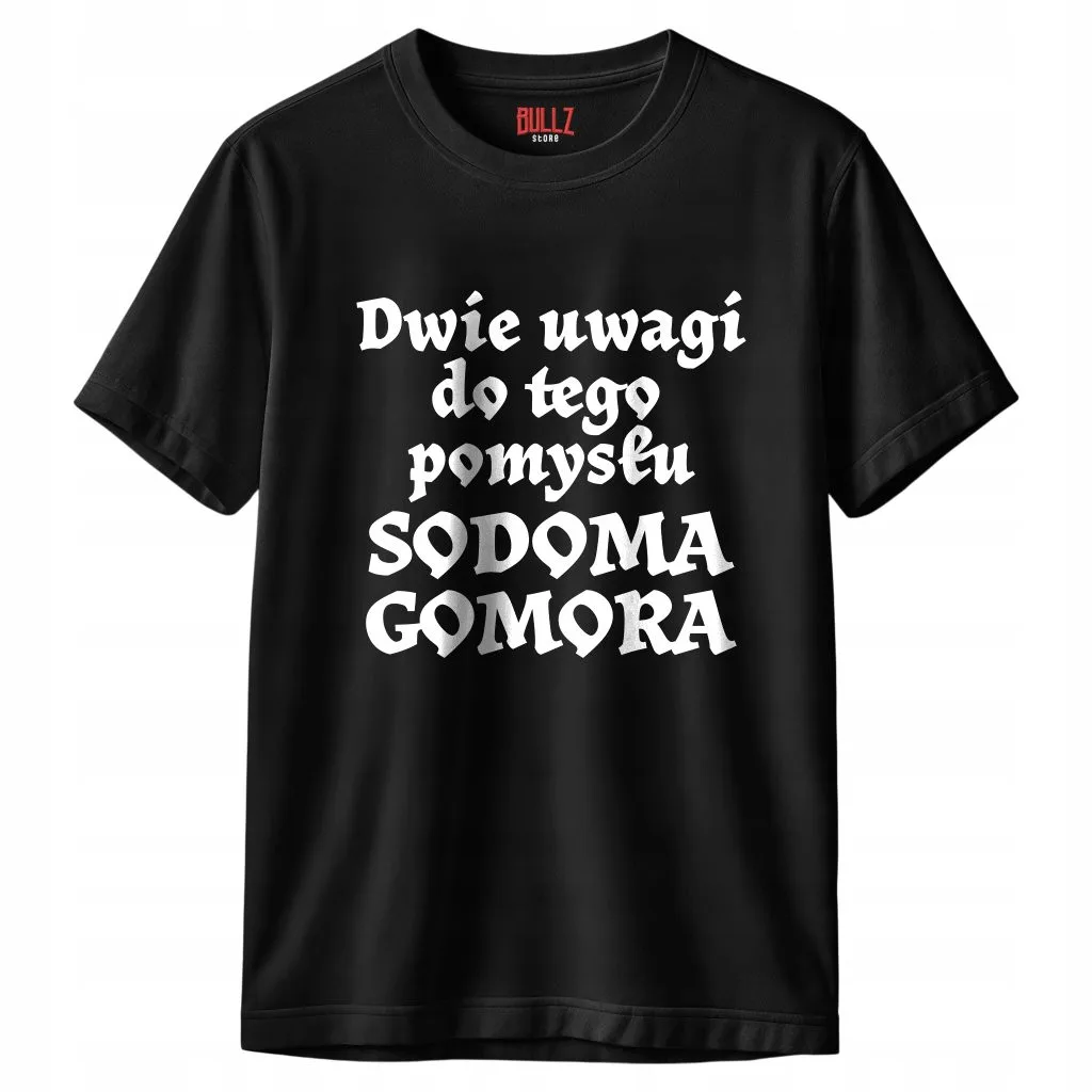 Koszulka czarna męska 1670 Sodoma Gomora r. 3XL