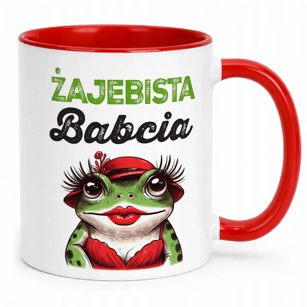 Kubek Czerwony Dzień Babci Dla Babci Prezent Upominek