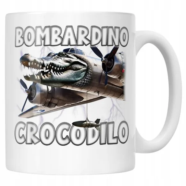 Kubek ceramiczny Bombardino Crocodilo viral tiktok brainrot