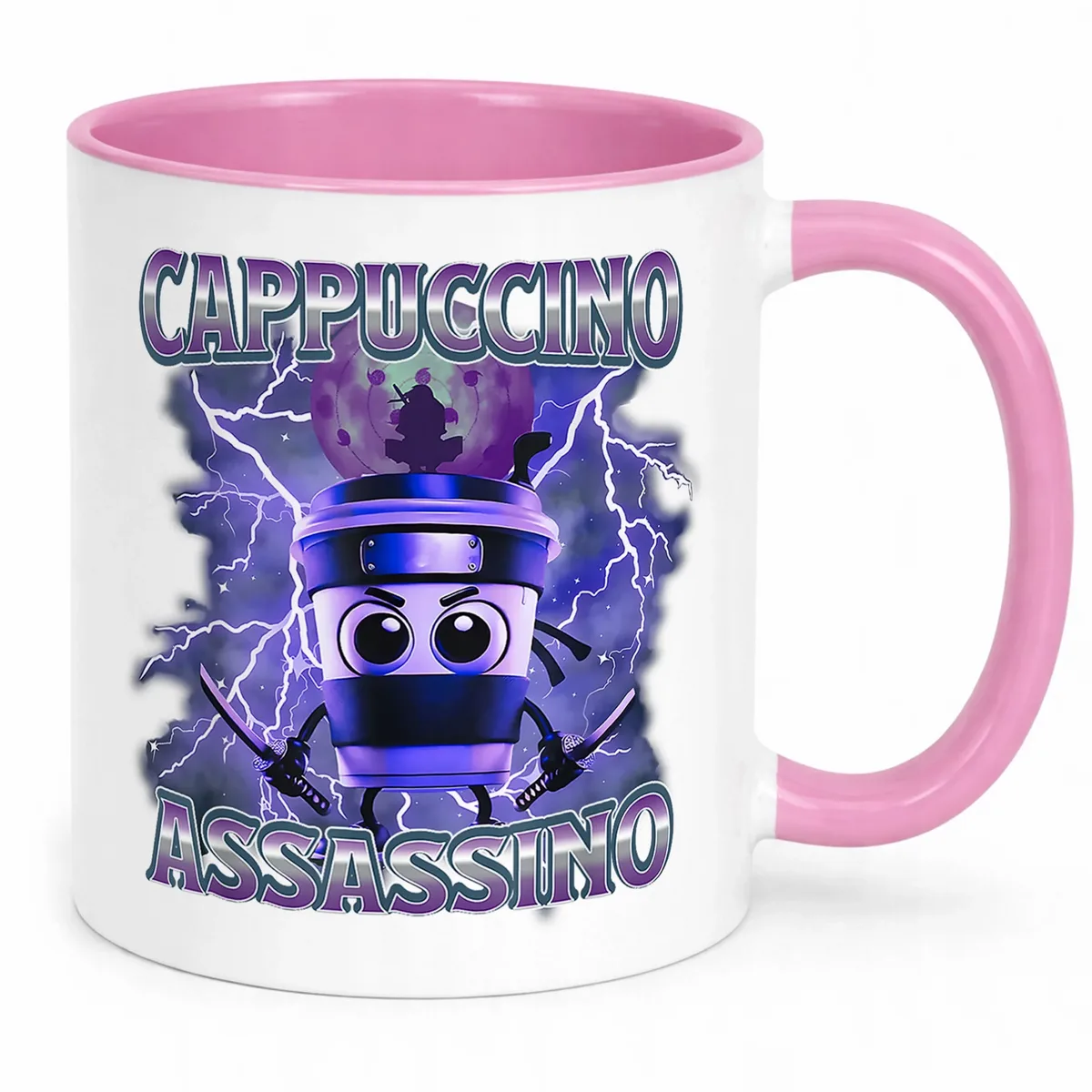Kubek Różowy Cappuccino Assassino viral tiktok brainrot